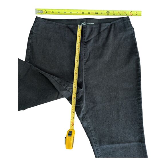 INC International Concepts Women's High Rise Flared Pull On Pants Black 14 NWT - Picture 6 of 7